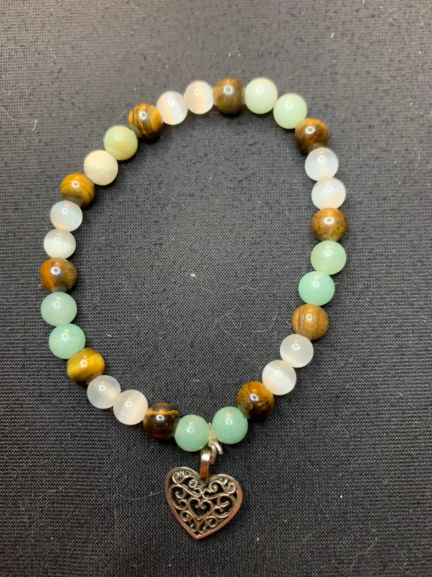 Oeil de tigre,amazonite,oeil de chat