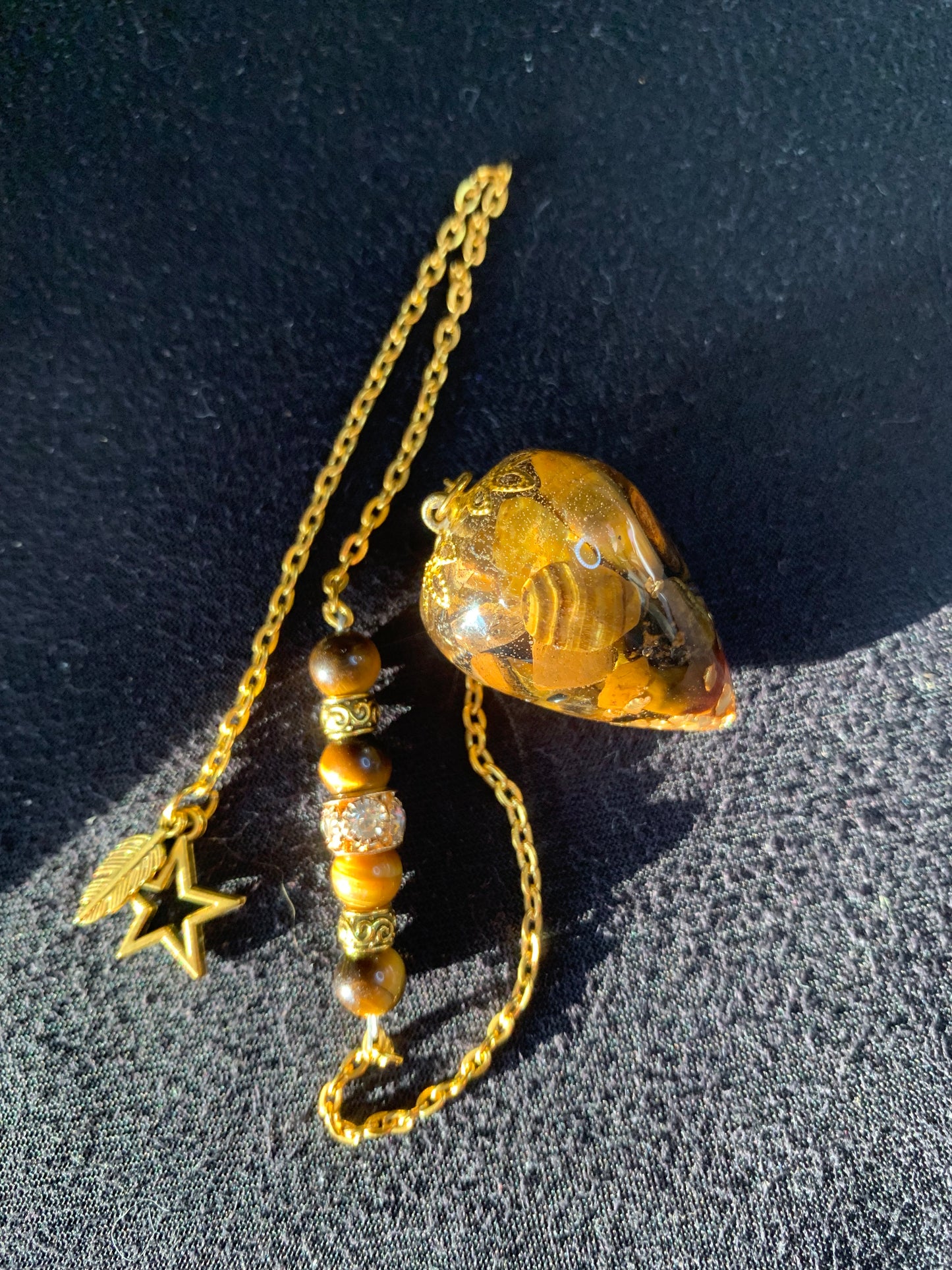 Pendule en Œil de Tigre