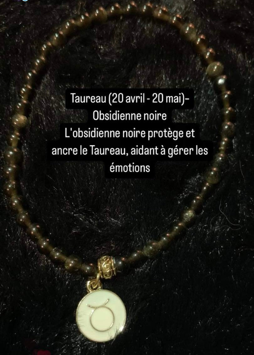 Taureau avec l’obsidienne