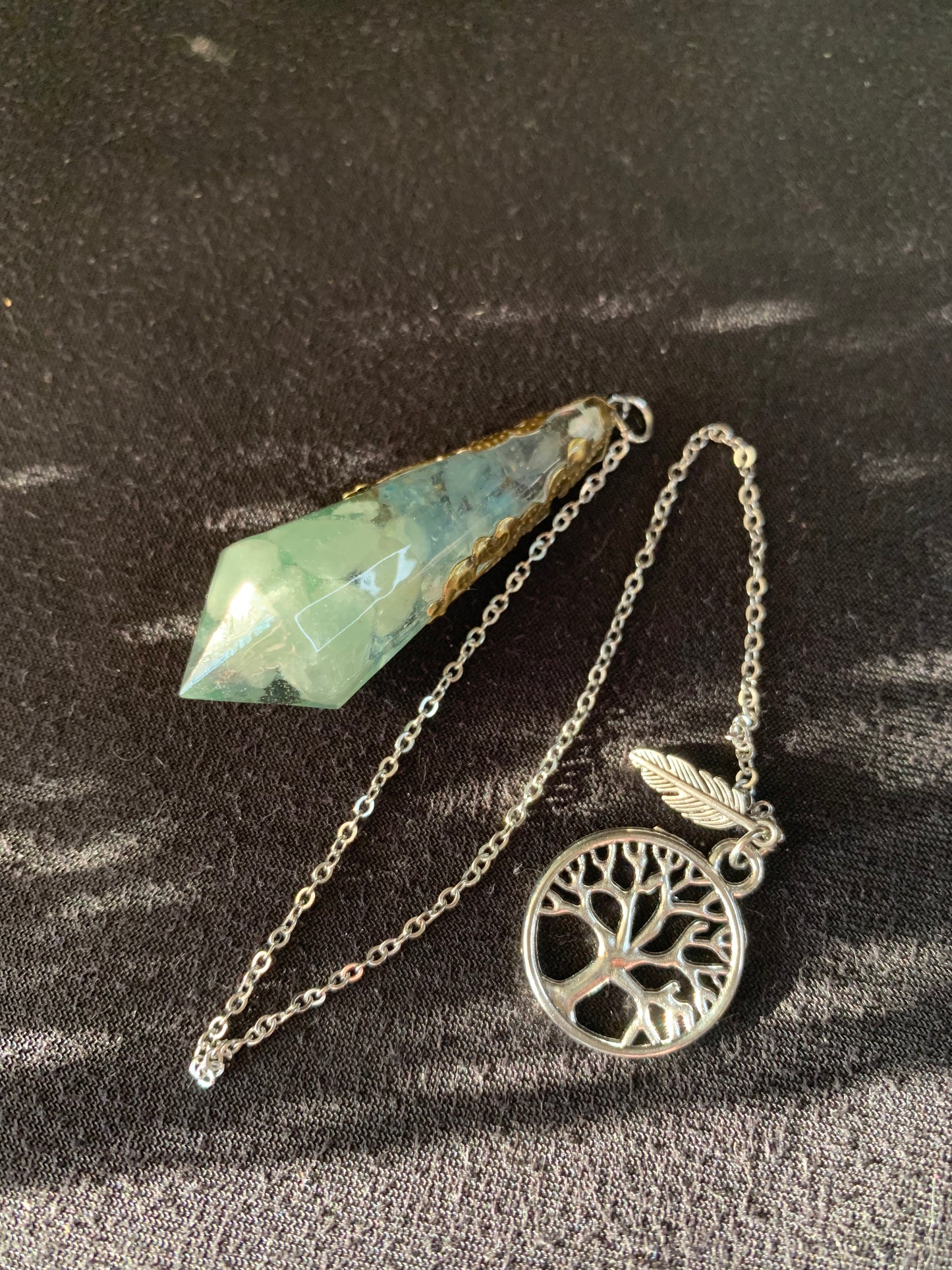 Pendule en Aventurine et Aigue-Marine