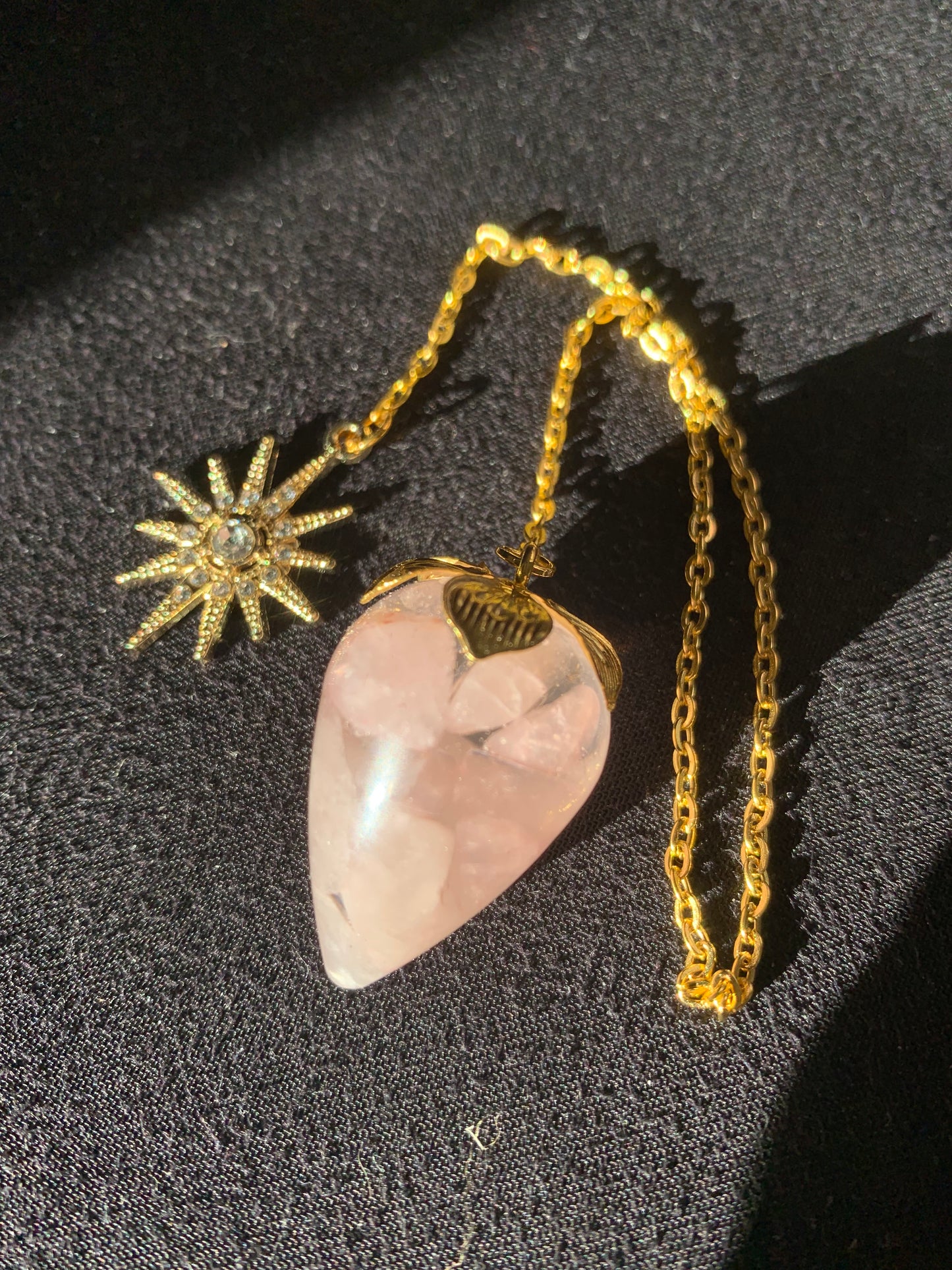 Pendule quartz rose