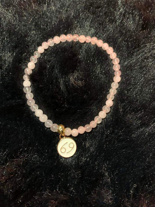 Cancer avec le quartz rose