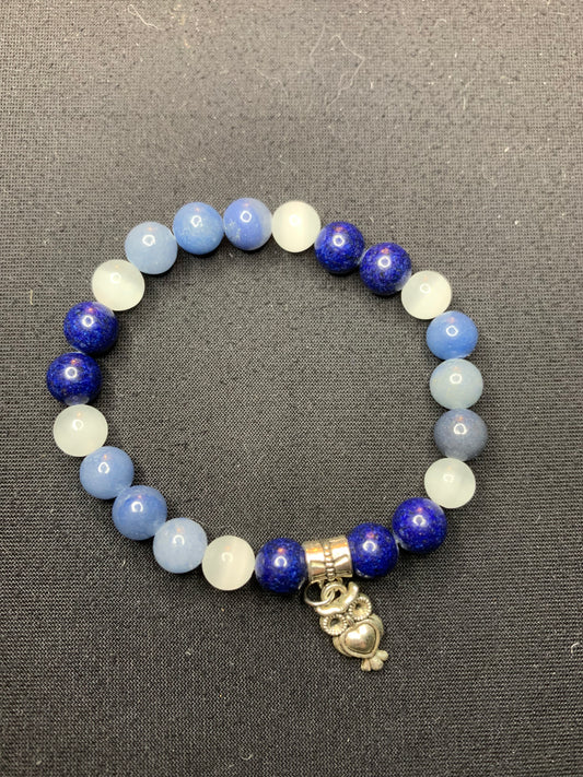 Lapis lazuli,calcédoine,oeil de chat