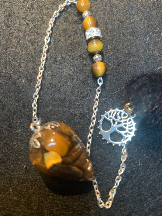 Pendule en Œil de Tigre
