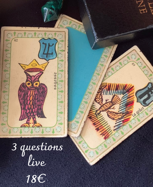 3 questions live 18€