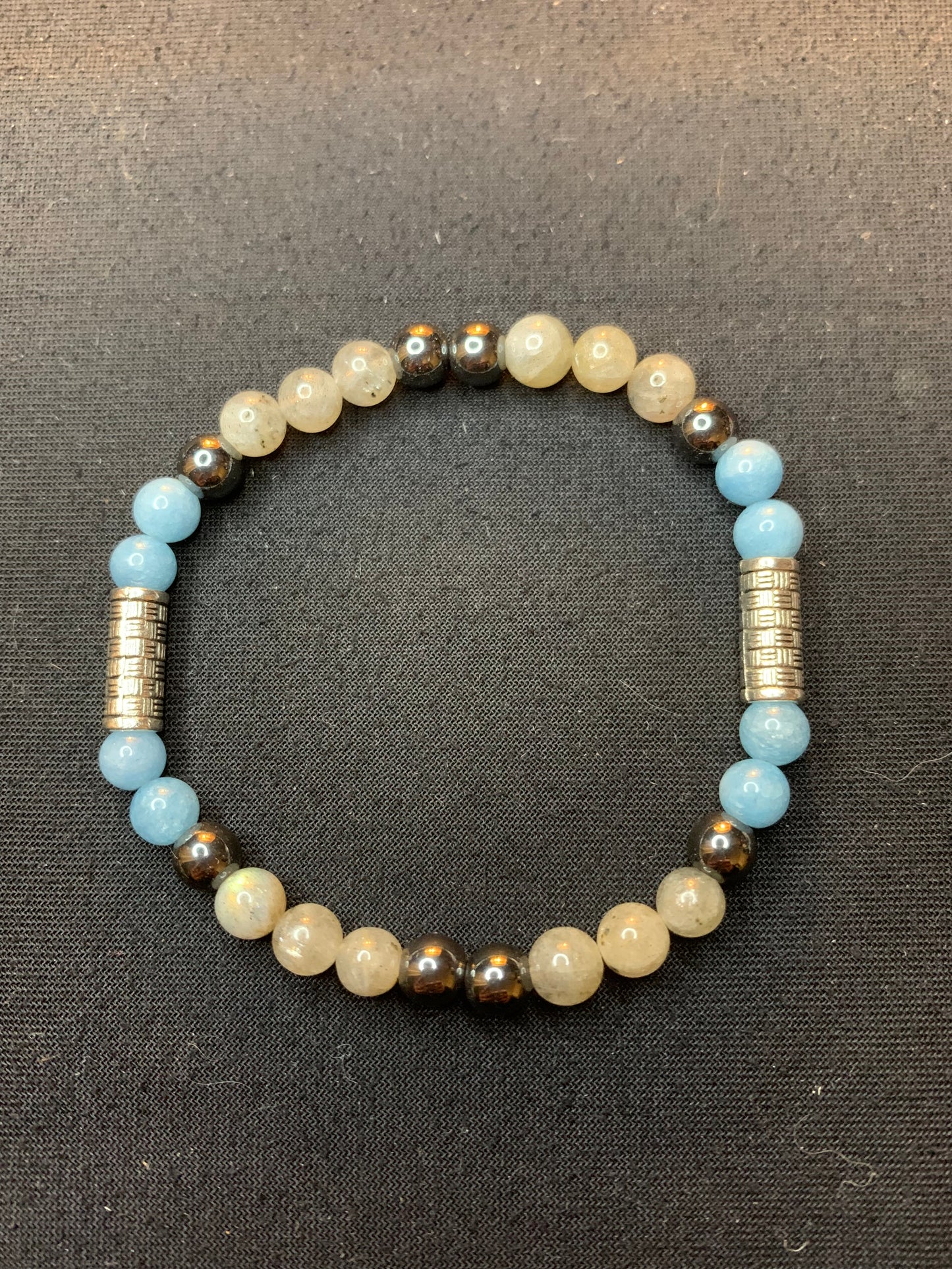 Labradorite,hématite,calcédoine