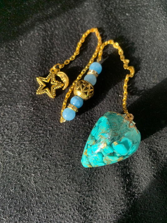 Pendule en Turquoise : Protection, Sagesse et Communication Spirituelle
