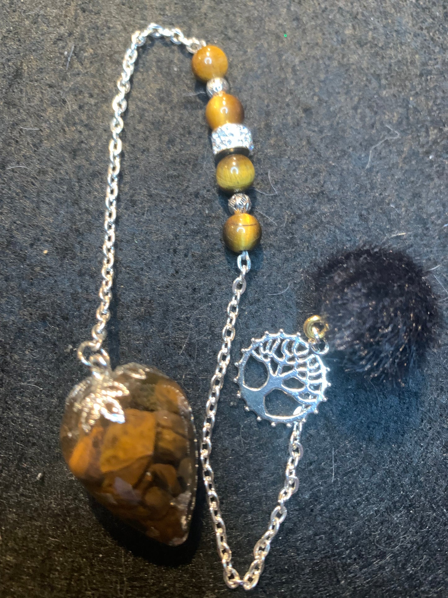 Pendule en Œil de Tigre